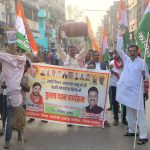 बक्सर जिला कांग्रेस कमेटी द्वारा महंगाई एवं रसोई गैस संकट के खिलाफ विशाल प्रदर्शन।