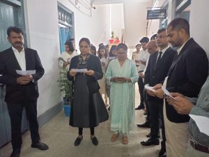 विश्व तंबाकू दिवस पर न्यायाधीशों ने ली शपथ